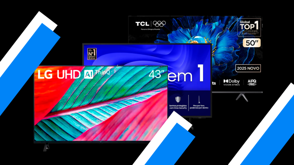 melhores tvs de 43 a 50 polegadas até r$ 2.500 em 2025