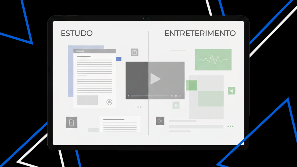 tablet para estudo vs entretenimento, diferenças práticas