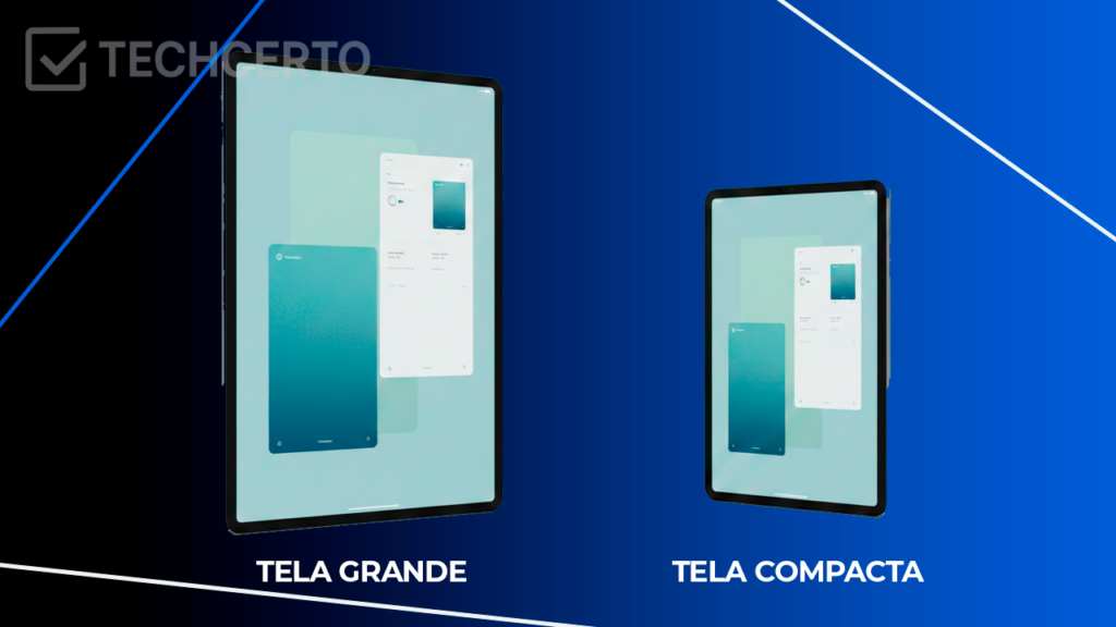 tela grande vs compacta em tablets, conforto, portabilidade e uso